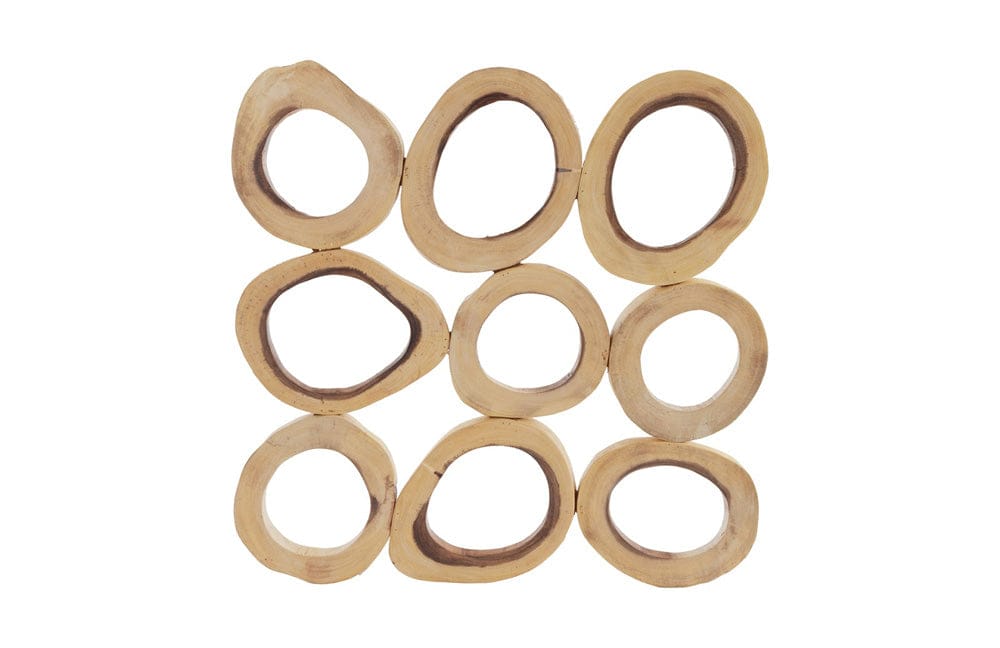 Phillips Collection - Chuleta Rings Wall Art, Chamcha Wood, Square, SM - TH72025 view 1