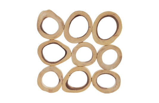 Phillips Collection - Chuleta Rings Wall Art, Chamcha Wood, Square, SM - TH72025 view 1