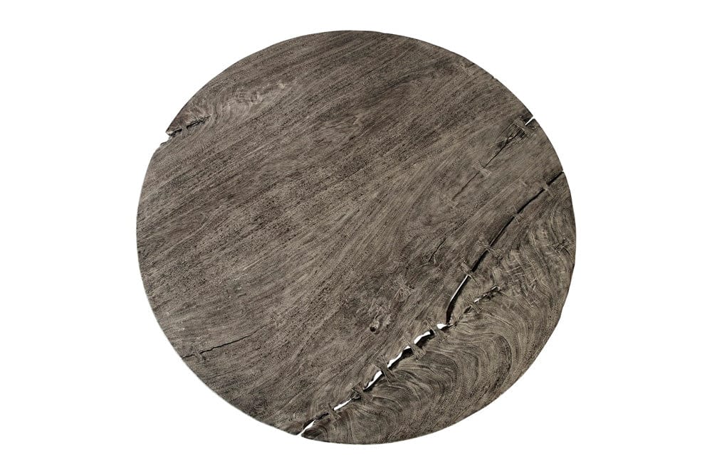 Phillips Collection - Chuleta Round Dining Table on Stainless Steel Base, Gray Stone - TH86250 view 2