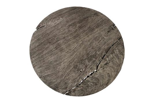 Phillips Collection - Chuleta Round Dining Table on Stainless Steel Base, Gray Stone - TH86250 view 2