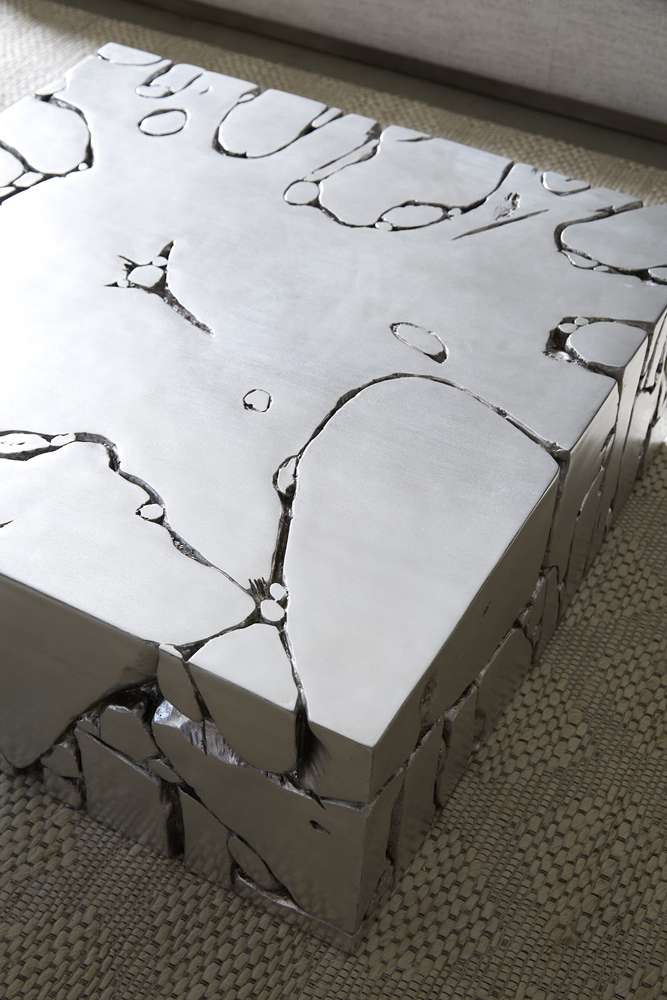 Phillips Collection - Chunk Square Silver Coffee Table - PH104344 veiw 5