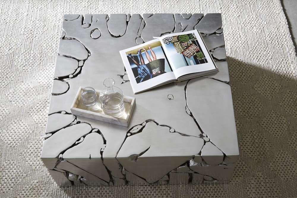 Phillips Collection - Chunk Square Silver Coffee Table - PH104344 veiw 6