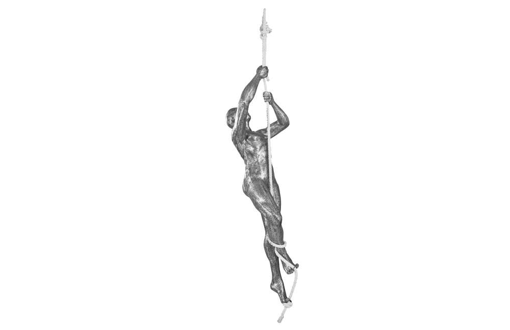 Phillips Collection - Climbing Sculpture w/Rope, Black/Silver, Aluminum - ID100690 veiw 3