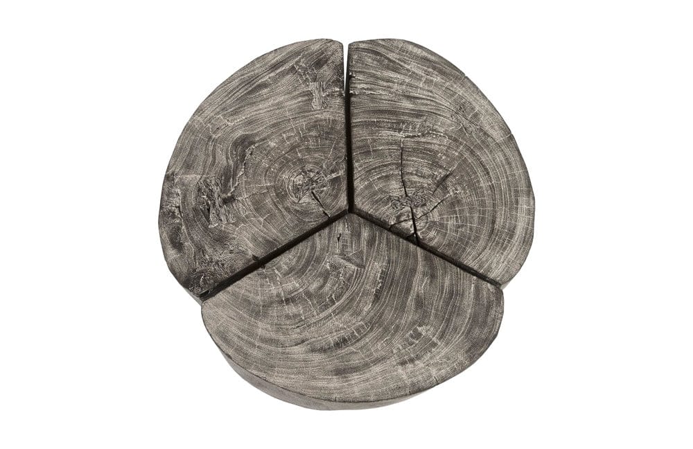 Phillips Collection - Clover Coffee Table, Chamcha Wood, Gray Stone Finish, Metal Base - TH93173 view 2