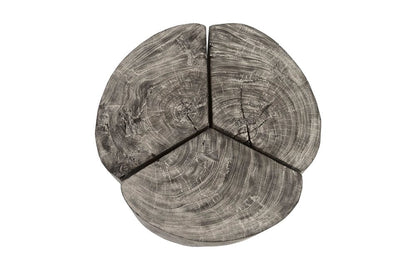 Phillips Collection - Clover Coffee Table, Chamcha Wood, Gray Stone Finish, Metal Base - TH93173 view 2