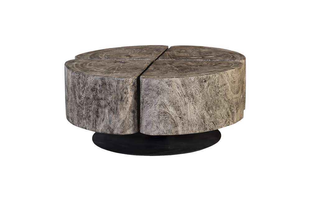 Phillips Collection - Clover Coffee Table, Gray Stone - TH105521 veiw 1