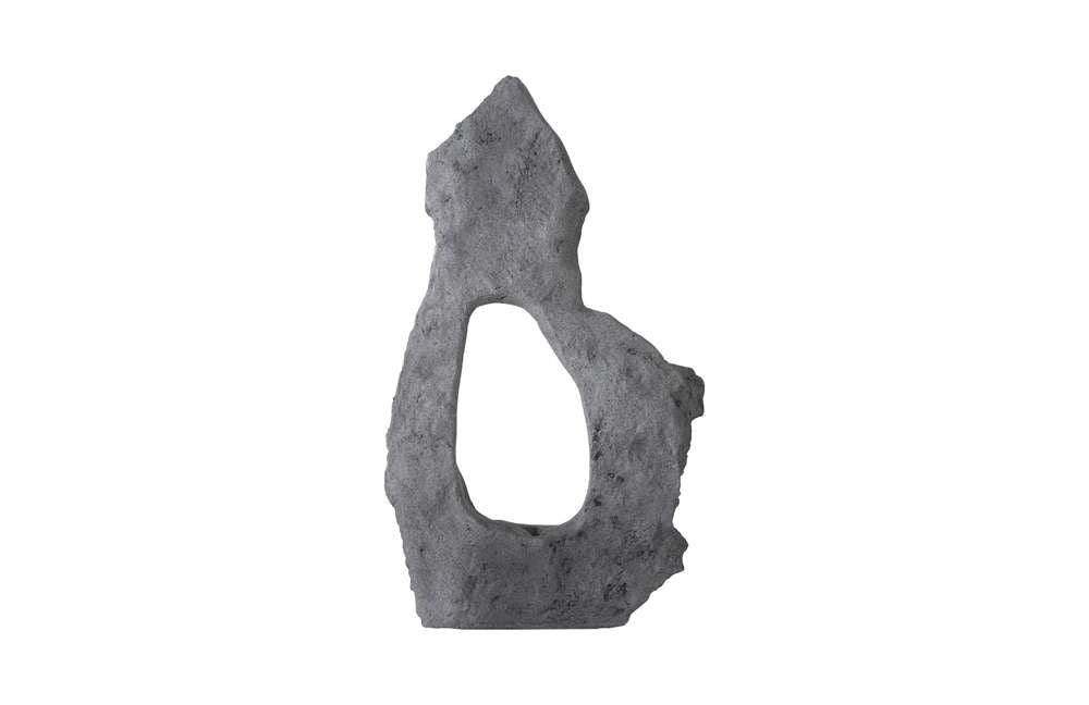 Phillips Collection - Colossal Cast Stone Sculpture, Single Hole, Charcoal Stone - PH104348 veiw 2