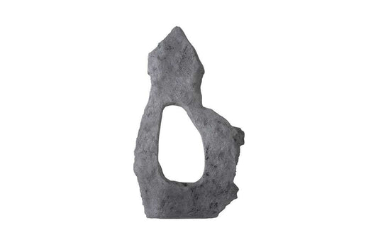 Phillips Collection - Colossal Cast Stone Sculpture, Single Hole, Charcoal Stone - PH104348 veiw 2