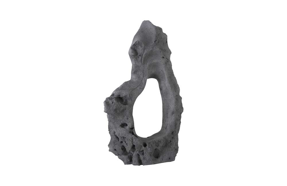 Phillips Collection - Colossal Cast Stone Sculpture, Single Hole, Charcoal Stone - PH104348 veiw 3