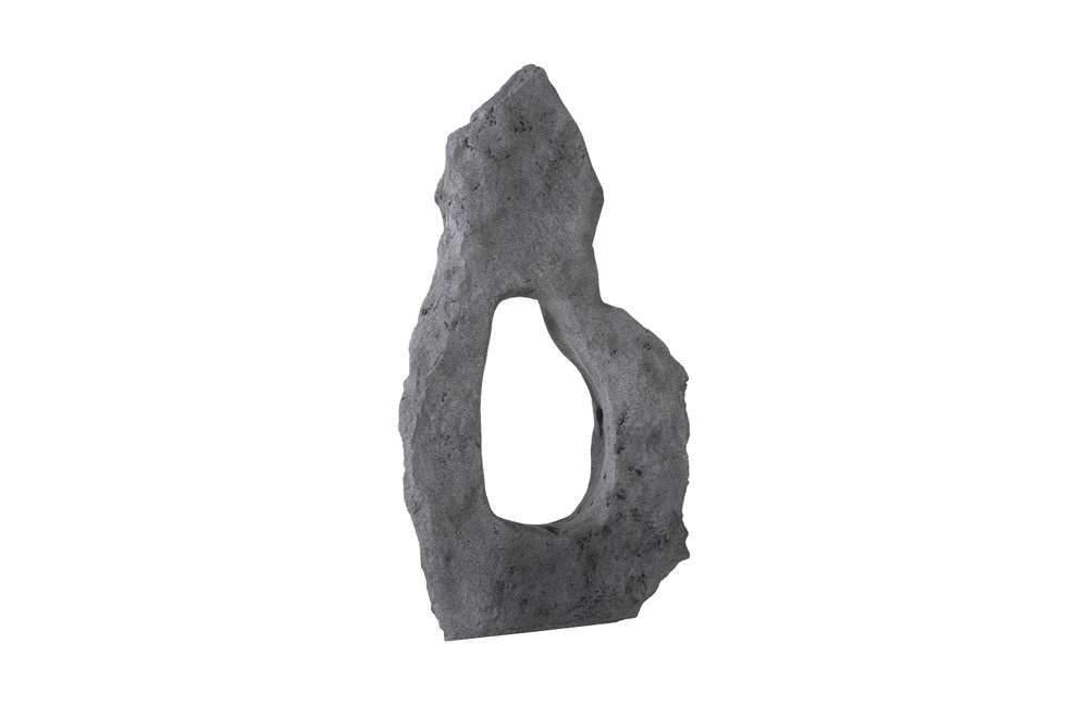 Phillips Collection - Colossal Cast Stone Sculpture, Single Hole, Charcoal Stone - PH104348 veiw 4