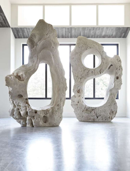 Phillips Collection - Colossal Cast Stone Sculpture, Single Hole, Roman Stone - PH87998 veiw 5
