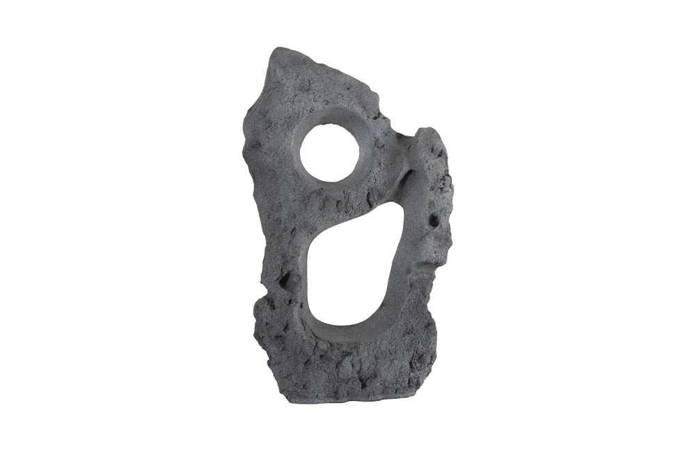 Phillips Collection - Colossal Cast Stone Sculpture, Two Holes, Charcoal Stone - PH104349 veiw 1