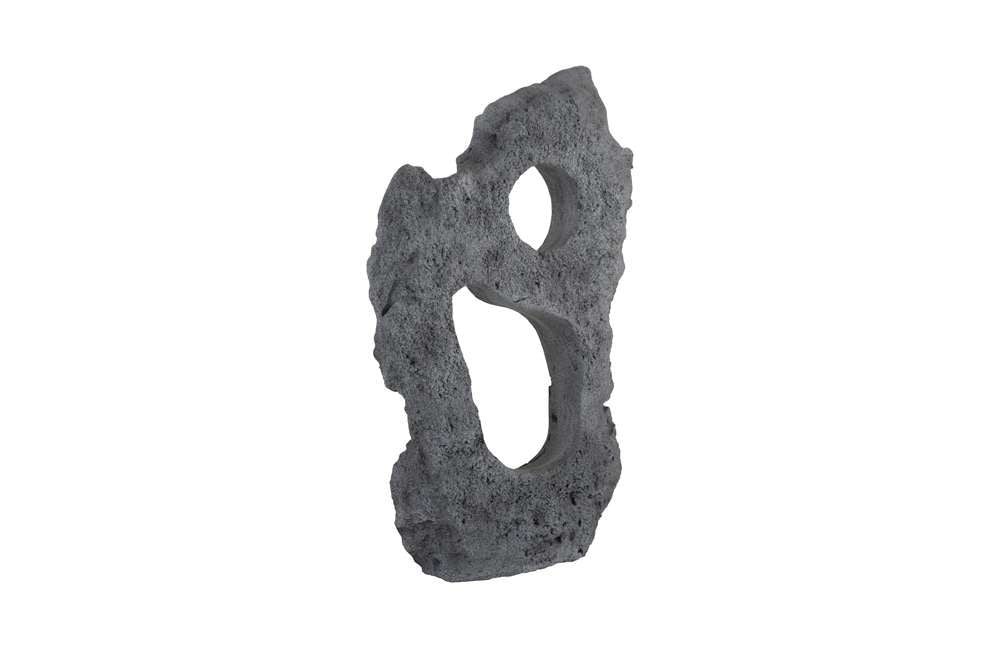 Phillips Collection - Colossal Cast Stone Sculpture, Two Holes, Charcoal Stone - PH104349 veiw 3