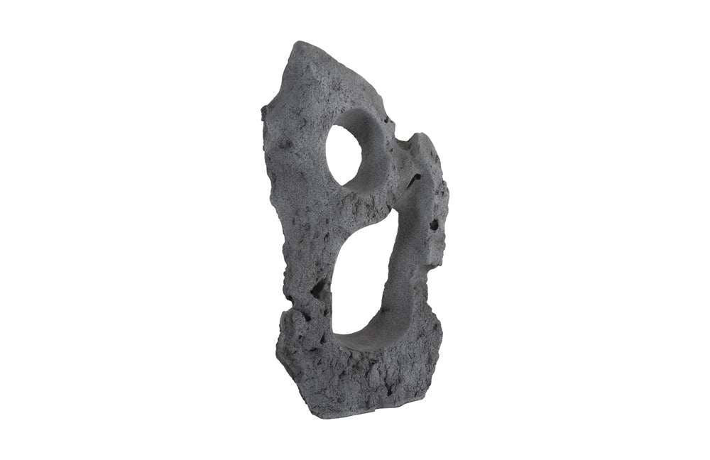 Phillips Collection - Colossal Cast Stone Sculpture, Two Holes, Charcoal Stone - PH104349 veiw 4
