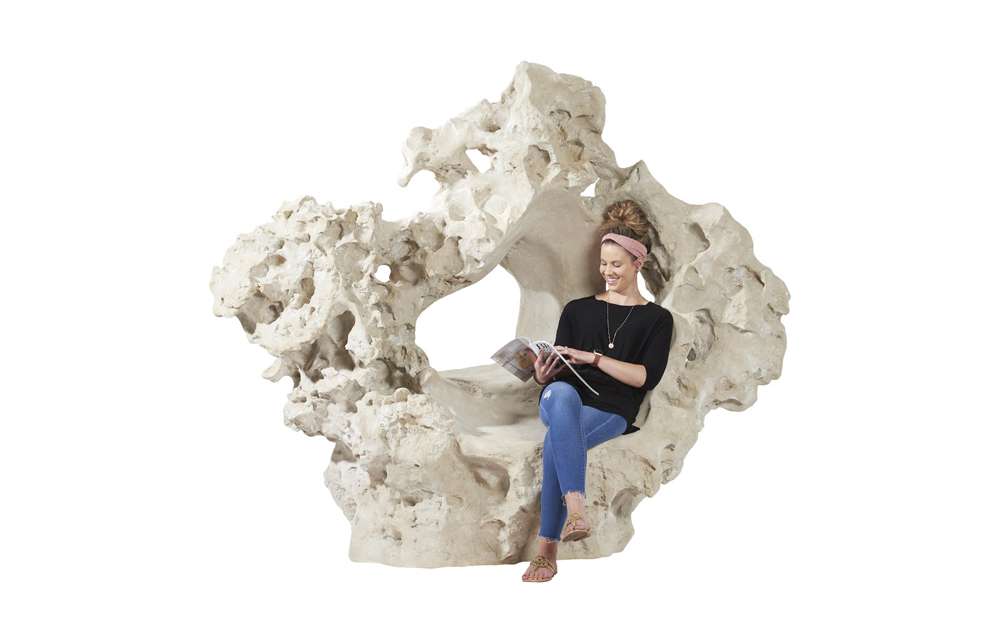 Phillips Collection - Colossal Cast Stone Sculpture with Seat, Roman Stone - PH100740 veiw 4