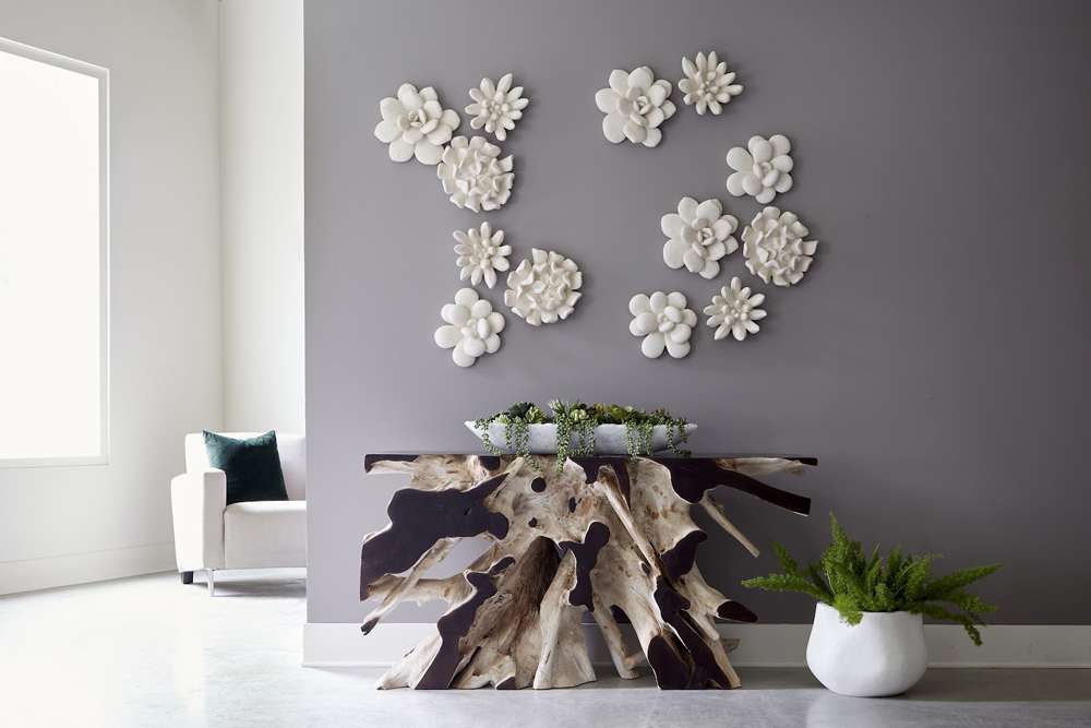 Phillips Collection - Compactum Succulent Wall Art, White Stone - PH104156 veiw 6