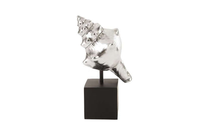 Phillips Collection - Conch Table Sculpture, Silver Leaf - PH80669 veiw 2