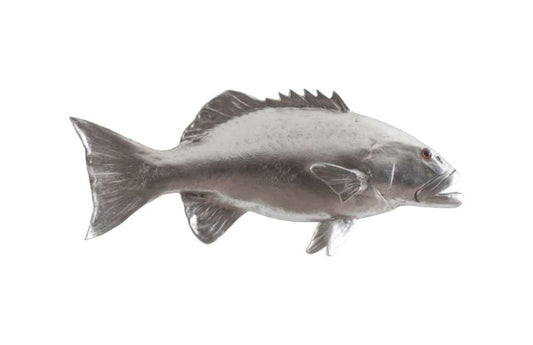 Phillips Collection - Coral Trout Fish Wall Sculpture, Resin, Silver Leaf - PH64543 veiw 1