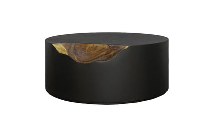 Phillips Collection - Cornered Coffee Table, Natural, Iron, Round - TH110324 view 1