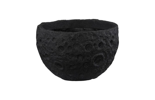Phillips Collection - Crater Planter, Black Stone - PH119410 view 1