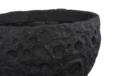 Phillips Collection - Crater Planter, Black Stone - PH119410 view 3