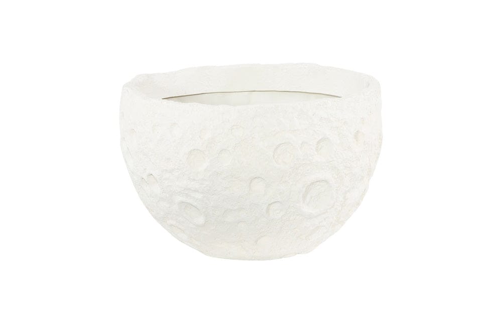 Phillips Collection - Crater Planter, White Stone - PH119411 view 1