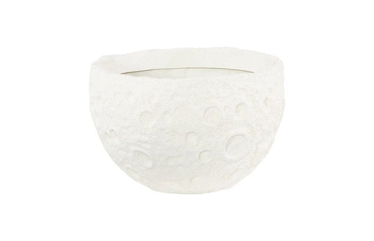 Phillips Collection - Crater Planter, White Stone - PH119411 view 1