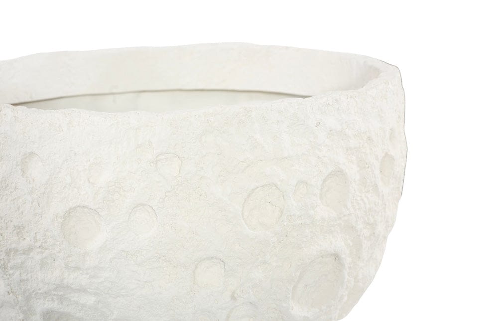 Phillips Collection - Crater Planter, White Stone - PH119411 view 3