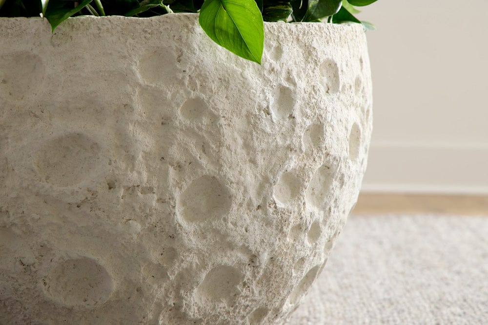 Phillips Collection - Crater Planter, White Stone - PH119411 view 5