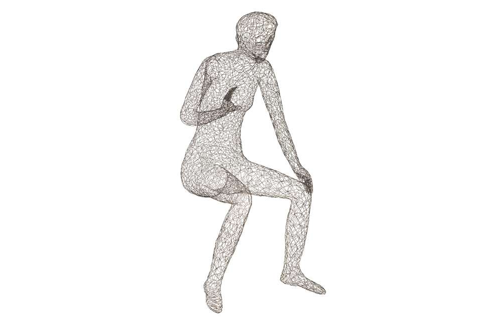 Phillips Collection - Crazy Wire Lounging Female - CH64907 veiw 1