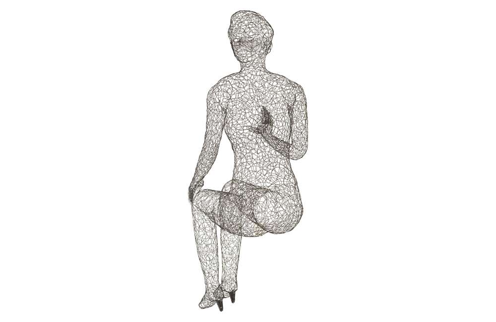 Phillips Collection - Crazy Wire Lounging Female - CH64909 veiw 4