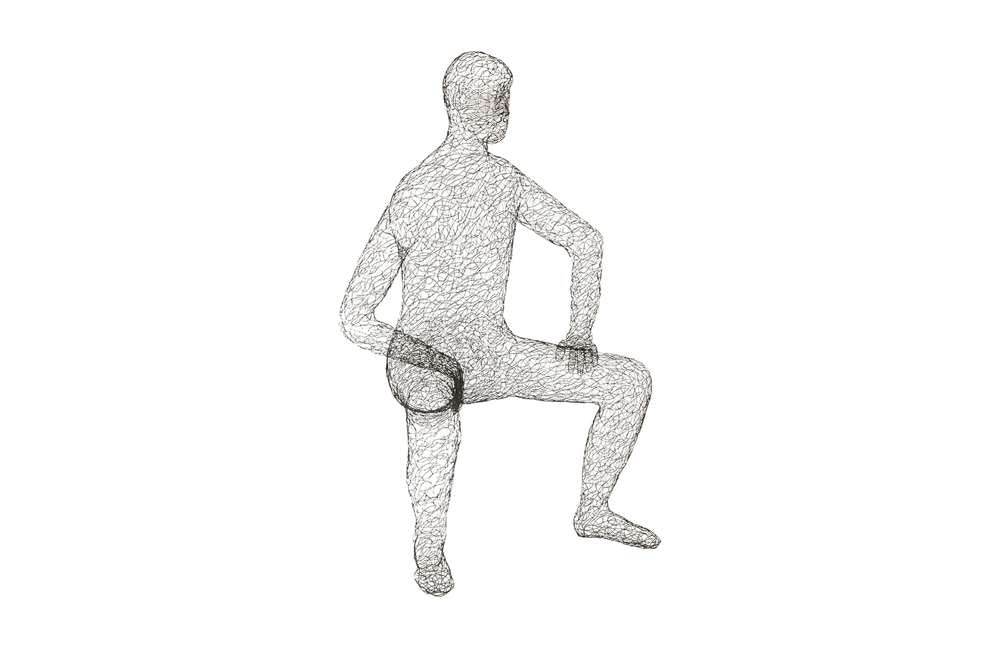Phillips Collection - Crazy Wire Lounging Male - CH82089 veiw 1