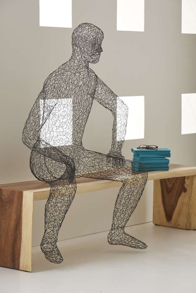 Phillips Collection - Crazy Wire Lounging Male - CH82089 veiw 4