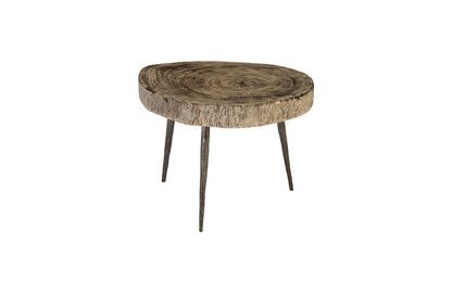 Phillips Collection - Crosscut Coffee Table, Gray Stone, Forged Legs - TH85144 view 1