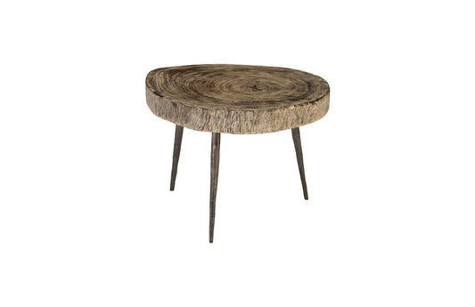 Phillips Collection - Crosscut Coffee Table, Gray Stone, Forged Legs - TH85144 view 1