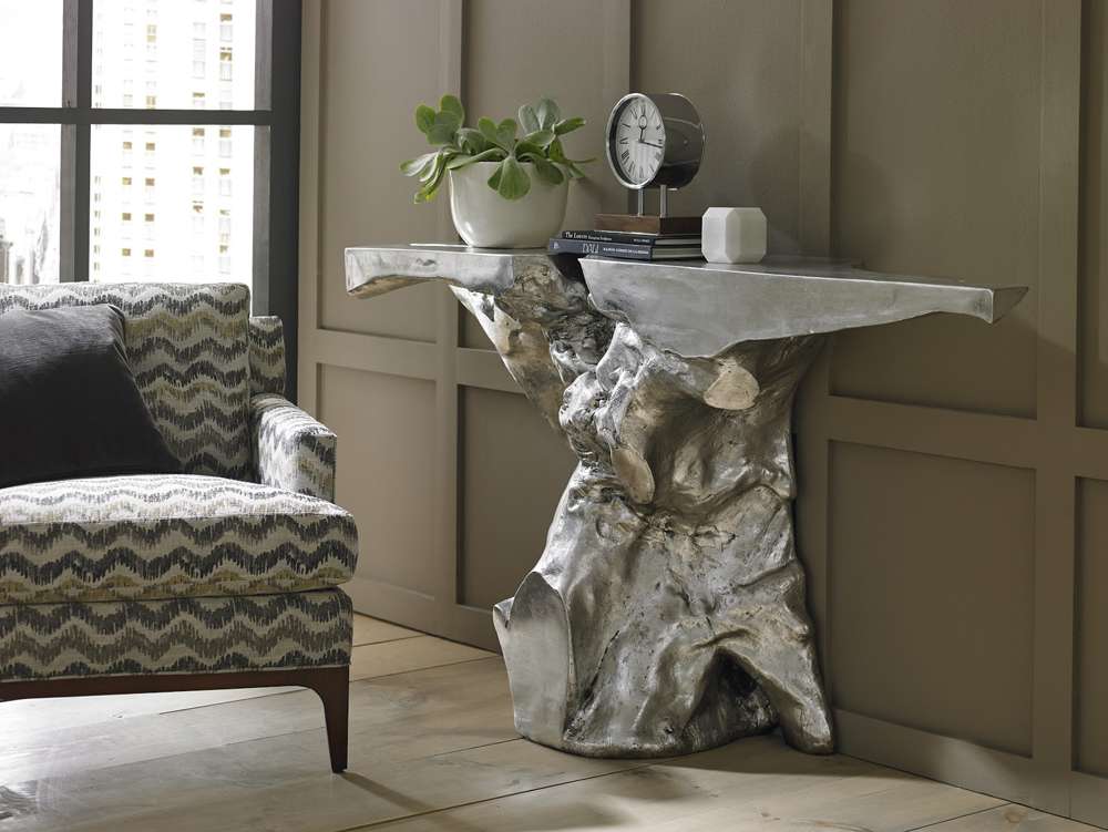Phillips Collection - Crown Console Table, Silver Leaf - PH64209 veiw 3