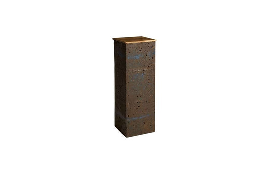 Phillips Collection - Crumpled Oil Drum Pedestal, Wood Top - TH66182 veiw 1