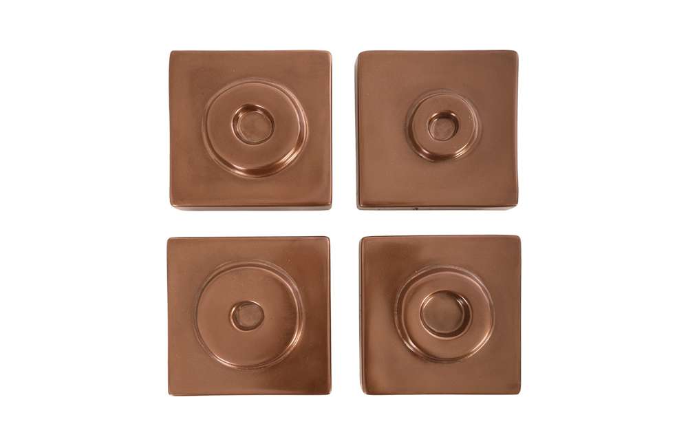 Phillips Collection - Cuadritos Wall Tiles (Set of 4) - Polished Copper - PH67740 veiw 1