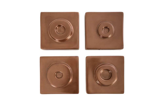 Phillips Collection - Cuadritos Wall Tiles (Set of 4) - Polished Copper - PH67740 veiw 1