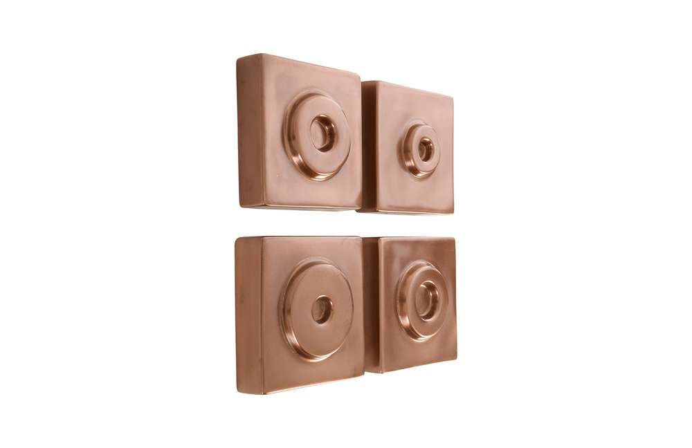 Phillips Collection - Cuadritos Wall Tiles (Set of 4) - Polished Copper - PH67740 veiw 2