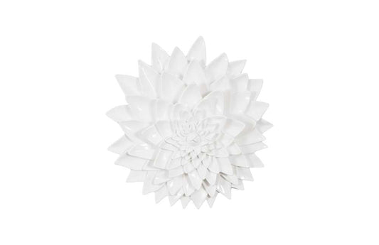 Phillips Collection - Dahlia Flower Wall Art, Gel Coat White - PH104158 veiw 1