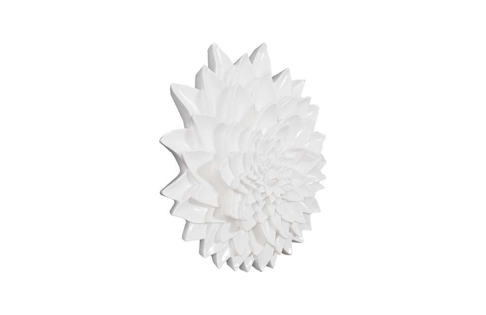 Phillips Collection - Dahlia Flower Wall Art, Gel Coat White - PH104158 veiw 2