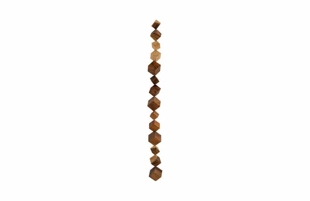 Phillips Collection - Dice Wall Art, Chamcha Wood, Natural - TH84084