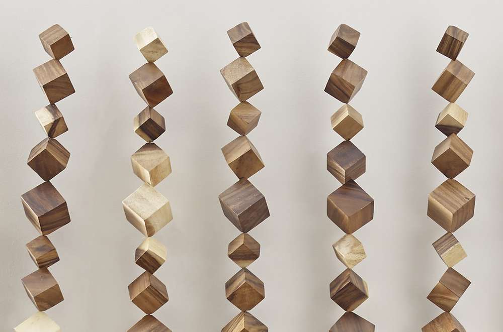 Phillips Collection - Dice Wall Art, Chamcha Wood, Natural - TH84084 veiw 5