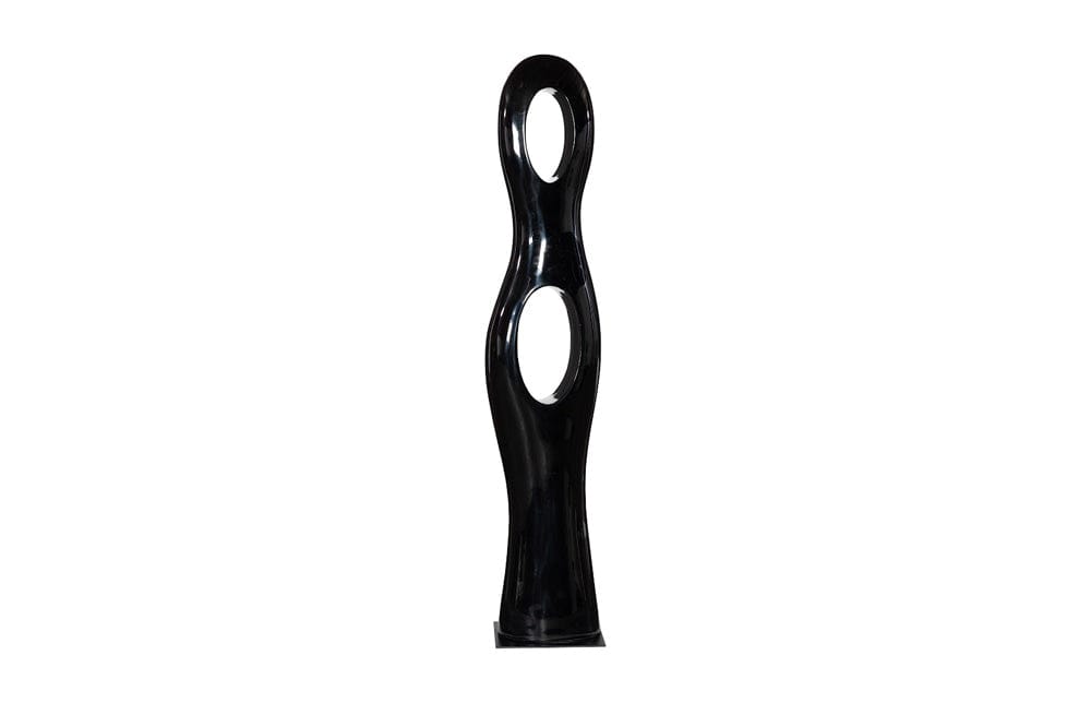 Phillips Collection - Double Circle Sculpture, Gel Coat Black - PH118784 view 1