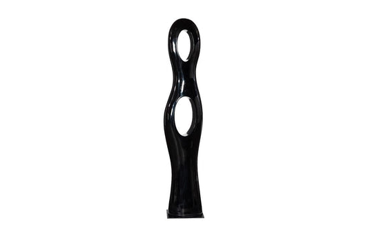 Phillips Collection - Double Circle Sculpture, Gel Coat Black - PH118784 view 1