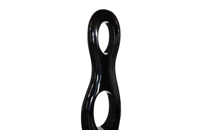 Phillips Collection - Double Circle Sculpture, Gel Coat Black - PH118784 view 3