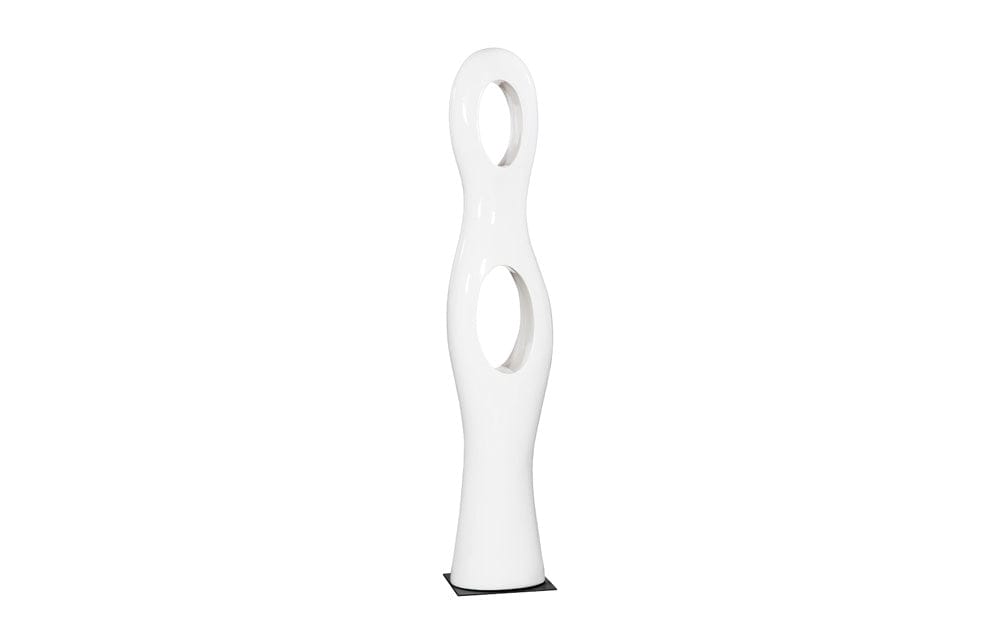 Phillips Collection - Double Circle Sculpture, Gel Coat White - PH118783 view 1