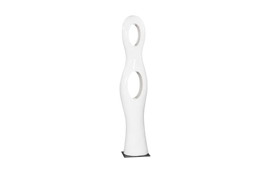 Phillips Collection - Double Circle Sculpture, Gel Coat White - PH118783 view 2