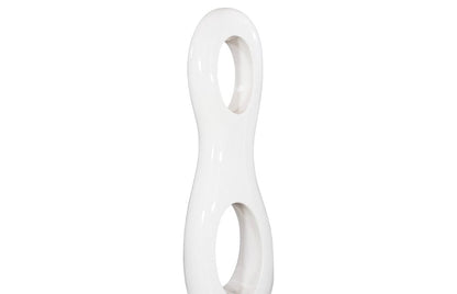 Phillips Collection - Double Circle Sculpture, Gel Coat White - PH118783 view 3